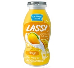 Mother Dairy Mango Lassi 200 ml (Bottle)