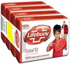 Lifebuoy Total 10 Germ Protection Soap 125g X 4