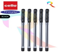 Cello Fine Grip Black Ball Pen Pack of 5