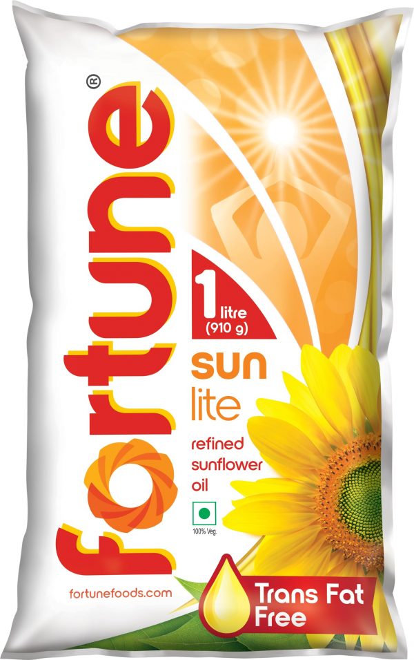Fortune Sunlite Refined Sunflower Oil 1Ltr