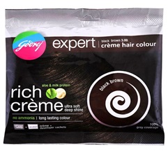 Godrej Expert Creme Ammonia Free Hair Colour,  Black Brown