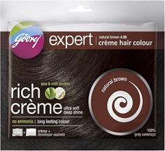 Godrej Expert Creme Ammonia Free Hair Colour, Natural Brown