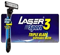 Laser Sport 3 Triple Blade Disposable Razor