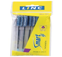Linc Smart GL Blue Ball Pen Pack of 5
