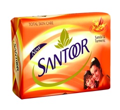 Santoor Sandal & Turmeric Soap 125g