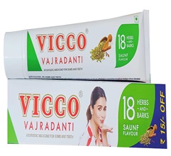 Vicco Vajradanti Saunf Flavor Tothpaste