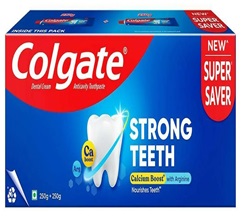 Colgate Strong Teeth Saver Pack ToothPaste pack 2 250 gm each