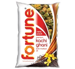 Fortune Premium Kachi Ghani Pure Mustard Oil 1L (Pouch)