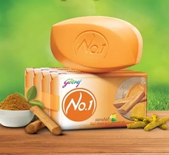 Godrej No.1 Sandal and Turmeric Soap