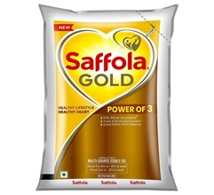Saffola Gold Rice Bran And Corn Based Blended Oil 1L