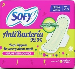 Sofy Anti Bacteria Sanitary Napkin With Wings